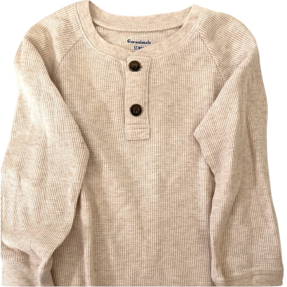 Boys Garanimals oatmeal colored thermal 5T